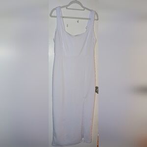 The Curve Elegant White Sleeveless Bodycon Dress 1X NWOT